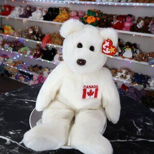 TY Beanie Buddy - Maple the Bear (1996 Canada Exclusive) | MWMT New Mint Tags